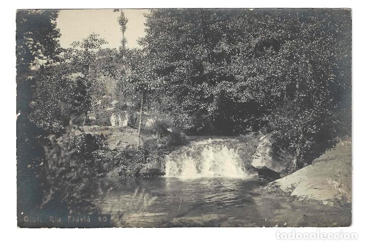 Postales: POSTAL FOTOGR&Aacute;FICA- OLOT.- N&ordm; 40, RIU FLUVI&Aacute;- GERONA. SIN CIRCULAR