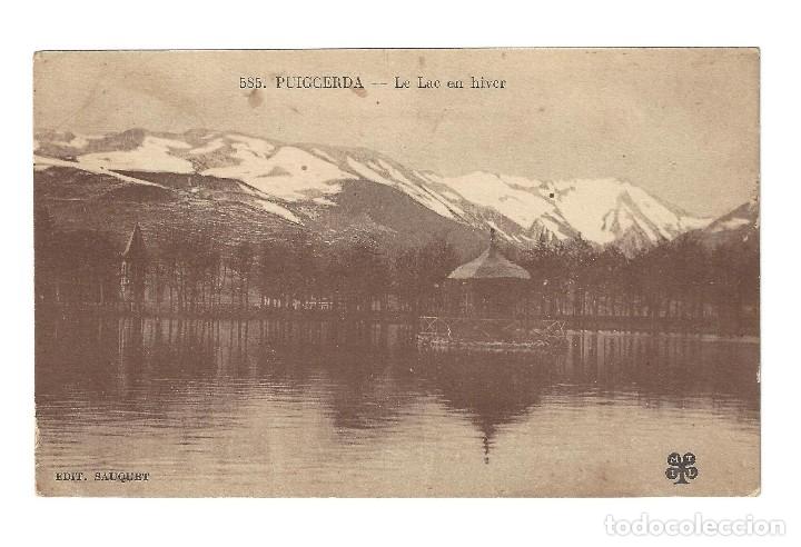 Postales: POSTAL--- PUIGCERD&Aacute;.- N&ordm; 585, LE LAC EN HIVER, ED. SAUQUET- GERONA. SIN CIRCULAR