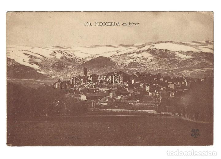 Postales: POSTAL--- PUIGCERD&Aacute;.- N&ordm; 588, HIVER, ED. SAUQUET- GERONA. SIN CIRCULAR