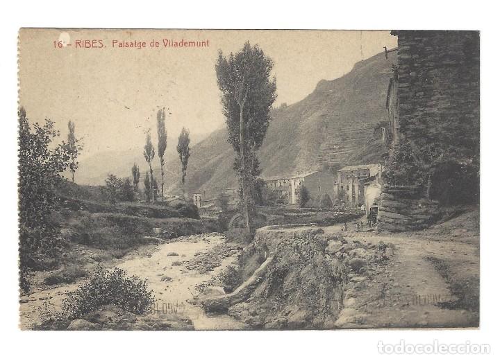 Postales: POSTAL--- RIBES.- N&ordm; 16, PAISATGE DE VILADEMUNT, FOT. THOMAS- GERONA
