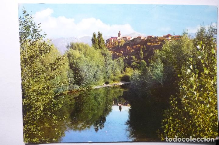 Postales: postal bellver de cerde&ntilde;a-parcial y rio segre-circulada