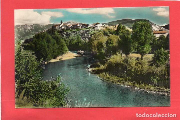 Postales: bellver de cerda&ntilde;a. 2 paisaje rio segre. coloreada. j. sala