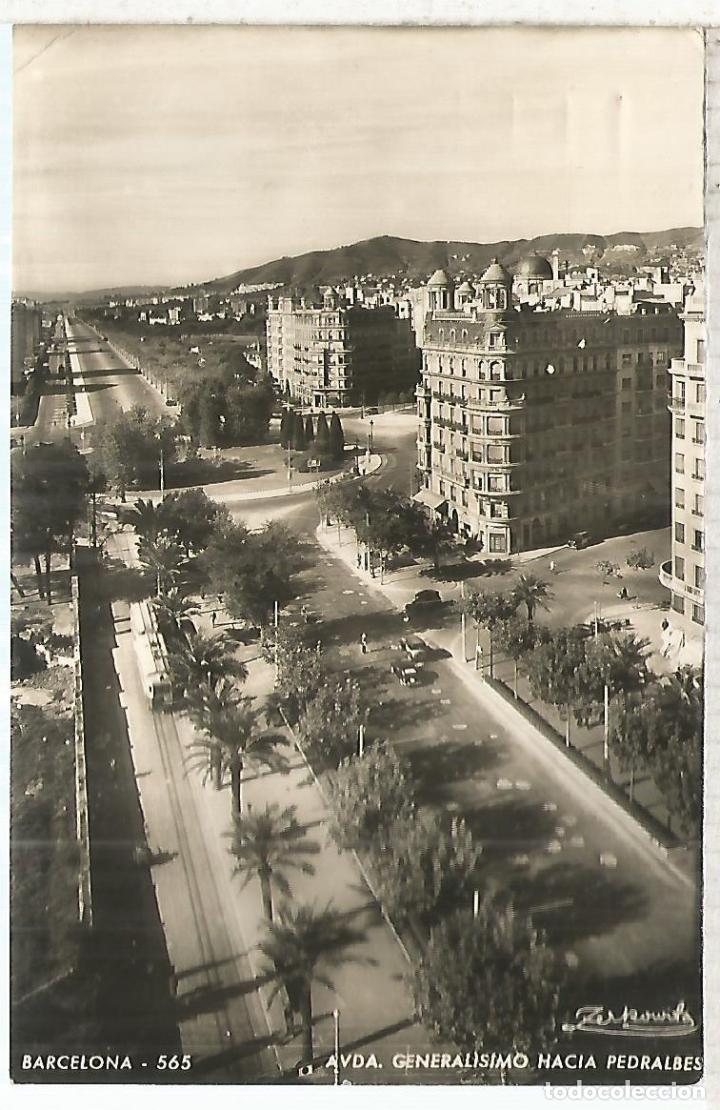 Postales: BARCELONA AVD GENERALISIMO ESCRITA - Foto 1