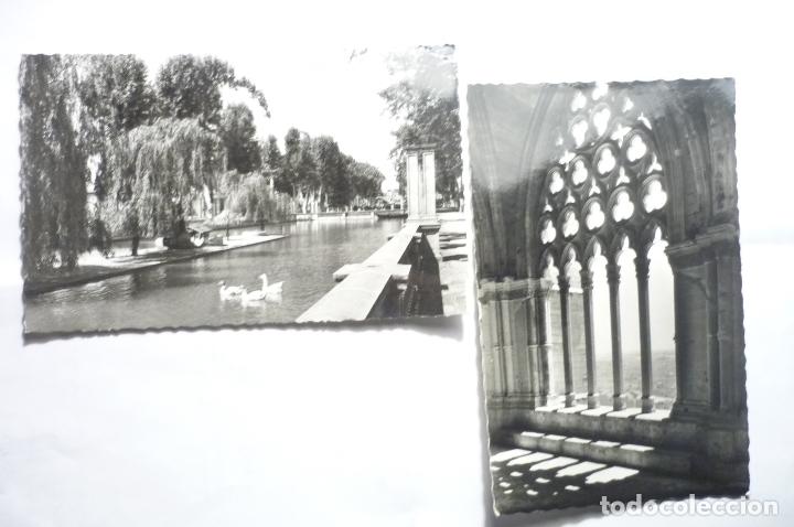 Postales: LOTE POSTALES LERIDA.-ESTANQUE CAMPOS ELISEOS-LA SEO VENTANAL -CIRCULADAS