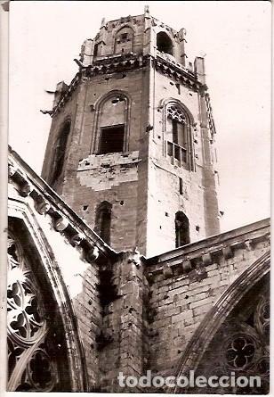 Cartes Postales: ANTIGUA POSTAL 13 LERIDA DETALLE TORRE DE LA SEO ESCRITA 1961 DANIEL ARBONES