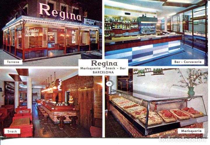 Postales: BARCELONA-MARISQUER&Iacute;A-BAR -REGINA- CALLE VERGARA- A&Ntilde;O 1965- MUY RARA