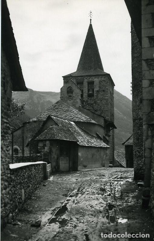Postales: VALLE DE AR&Aacute;N (LLEIDA).- IGLESIA DE GESSA. EDICIONES SICILIA N&ordm; 74. FOTOGR&Aacute;FICA.