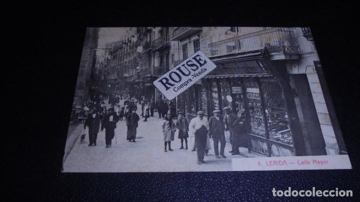 Postcards: 8 .- LERIDA - CALLE MAYOR SOL Y BONET IMPR. 14X9 CM.