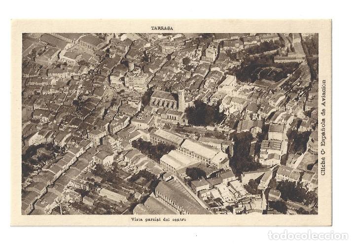 Postales: POSTAL- TARRASA.- VISTA PARCIAL DEL CENTRO, CLICH&Eacute; C. E.A. BARCELONA- SIN CIRCULAR