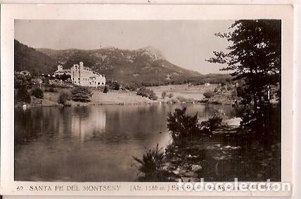 Postais: ANTIGUA POSTAL 62 SANTA FE DEL MONTSENY ESTANQUE Y LAS AGUDAS ED J RIERA ESCRITA