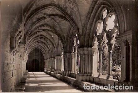 Postales: ANTIGUA POSTAL REAL MONASTERIO DE POBLET VISTA PARCIAL DEL CLAUSTRO GOTICO S XIII