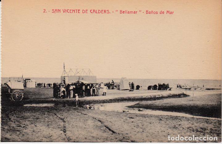 Postales: POSTAL SAN VICENTE DE CALDERS .-BELLAMAR BA&Ntilde;OS DE MAR - NUEVA - VER FOTO ADICIONAL