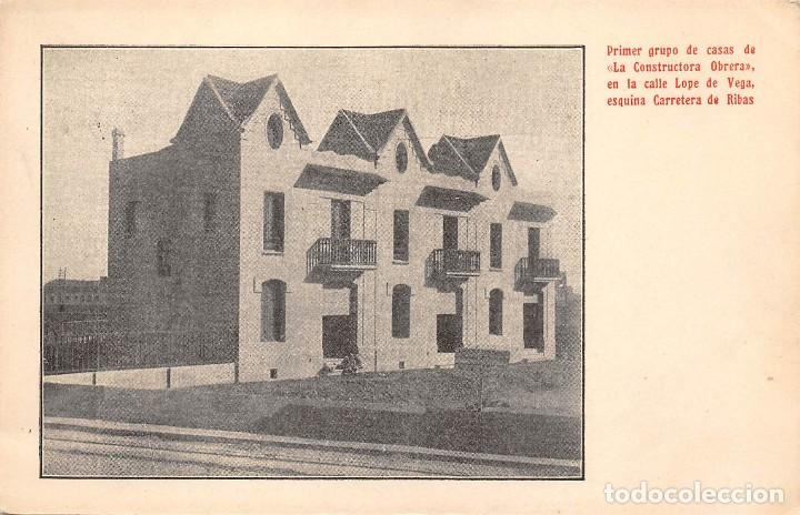 Postales: PRIMER GRUPO DE CASAS LA CONSTRUCTORA OBRERA EN LA CALLE LOPE DE VEGA, ESQUINA CARRETERA DE RIBAS