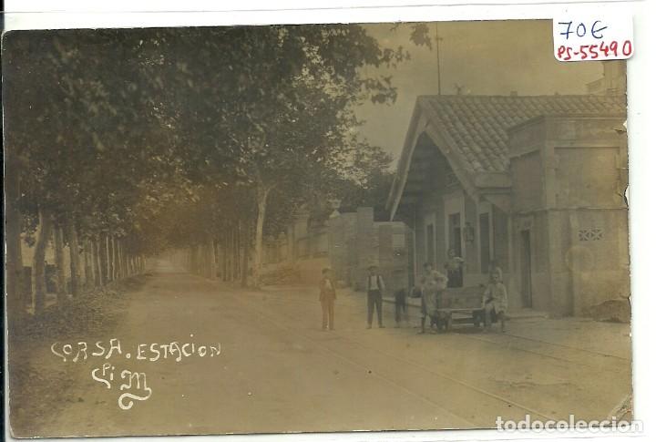 Postcards: (PS-55490)POSTAL FOTOGRAFICA DE CORSA-ESTACION