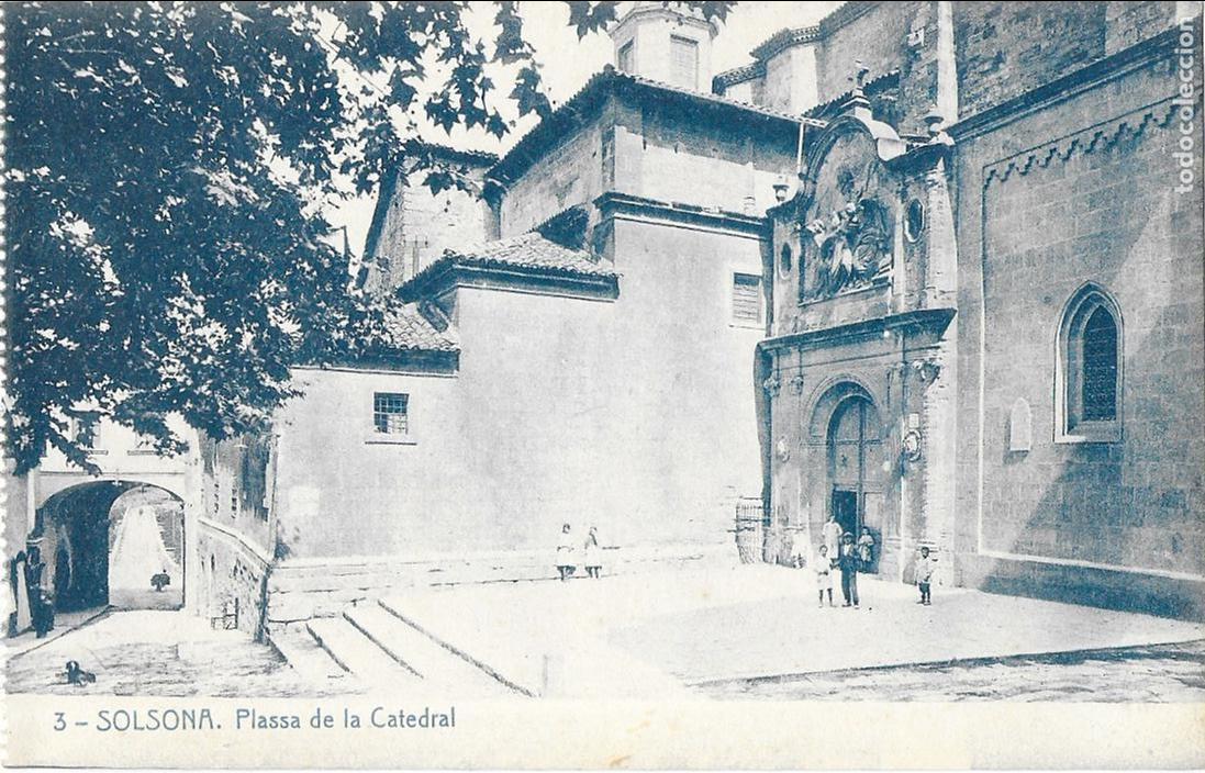 Postales: P- 8143. POSTAL SOLSONA. PLA&Ccedil;A DE LA CATEDRAL. N&ordm; 3 THOMAS. - Foto 1
