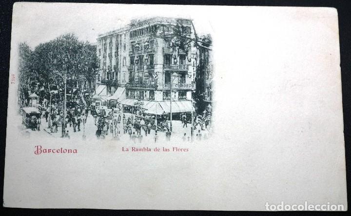 Postales: BARCELONA, RAMBLA DE LAS FLORES - Foto 1