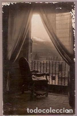 Postais: ANTIGUA POSTAL 9 BALCON DONDE SOLIA ASOMARSE BALMES ESCRITA FOTOGRAFO E BA&Ntilde;OS