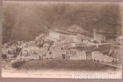 Postkarten: ANTIGUA POSTAL 61 PORT BOU ESPA&Ntilde;A TUNEL FRONTERA Y ESTACION INTERNACIONAL ESCRITA