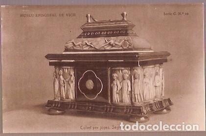 Postales: ANTIGUA POSTAL MUSEU EPISCOPAL DE VICH SERIE C N&ordm; 20 COFRET PER JOYES SEGLE XV