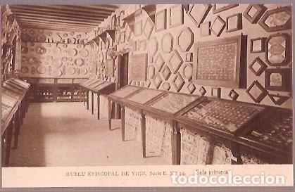 Postales: ANTIGUA POSTAL MUSEU EPISCOPAL DE VICH SERIE E N&ordm; 19 SALA PRIMERA