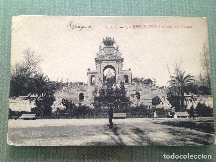 Postales: POSTAL BARCELONA CASCADA DEL PARQUE - Foto 1