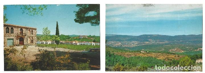 Postales: LOTE DE 2 POSTALES- TARRAGONA.- PLA DE MANLLEU, VISTA DESDE LA IGLESIA- SIN CIRCULAR