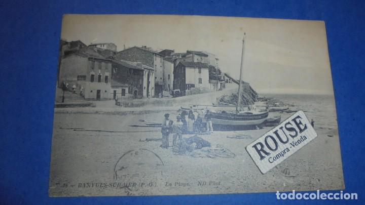 Postcards: 18 - BANYULS-SUR-MER (P.O.) LA PLAGE ND. PHOT. CIRCULADA 1920 - CIRCULADA 1920 - 14X9 CM.