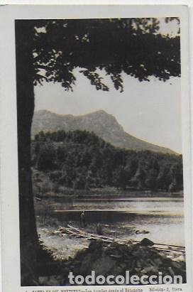Postales: Santa Fe del Montseny. Las agudas desde el estanque. Edici&oacute;n J. Riera