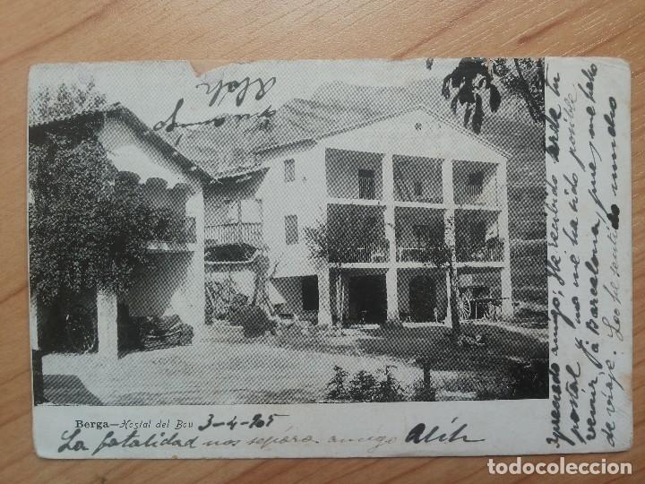 Postales: Postal. Berga. Hostal del Bou. Imp. Cunill - Foto 1