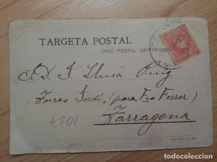 Postales: Postal. Berga. Hostal del Bou. Imp. Cunill - Foto 2