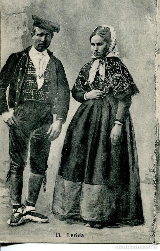 Postales: LERIDA- 13-PAREJA TIPICA CATALANA-LACOSTE. MUY RARA