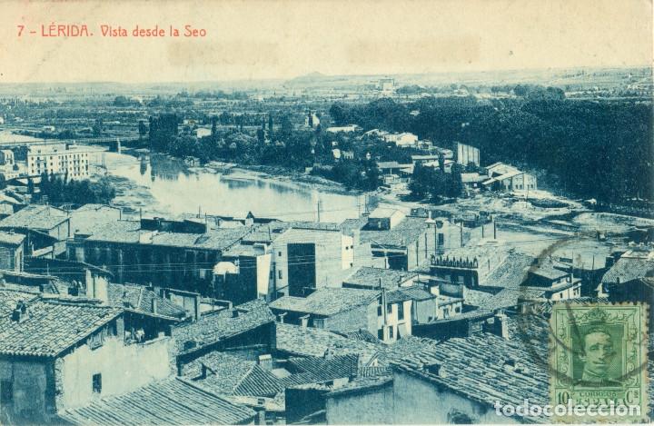 Postales: LERIDA VISTA DESDE LA SEO. CIRCULADA HACIA 1925 POR UN  COLECCIONISTA DE POSTALES.