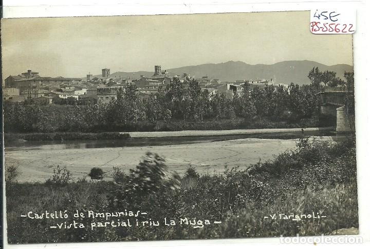 Postkarten: (PS-55622)POSTAL FOTOGRAFICA DE CASTELLO DE AMPURIAS-VISTA PARCIAL I RIU LA MUGA.V.FARGNOLI