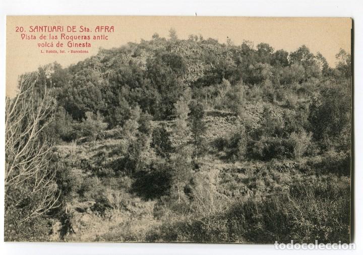 Postais: a03212 Santuari de Santa Afra vista de las roqueras antic volca de ginesta roisin n&ordm;20