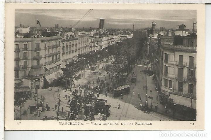 Postales: BARCELONA RAMBLAS SIN ESCRIBIR - Foto 1