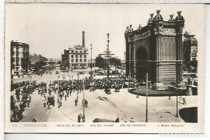Postales: BARCELONA ARCO DEL TRIUNFO ESCRITA - Foto 1