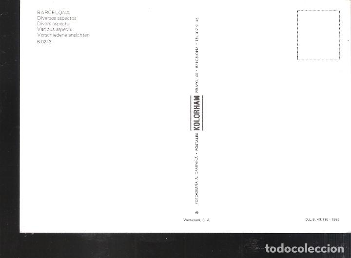 Postales: Col&oacute;n y Puerto. Barcelona. - Foto 2