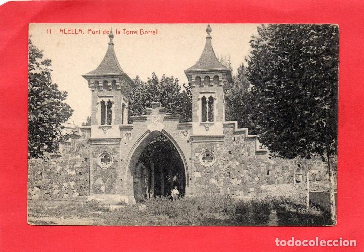Postales: alella. 11 pont de la torre borrell. thomas - Foto 1