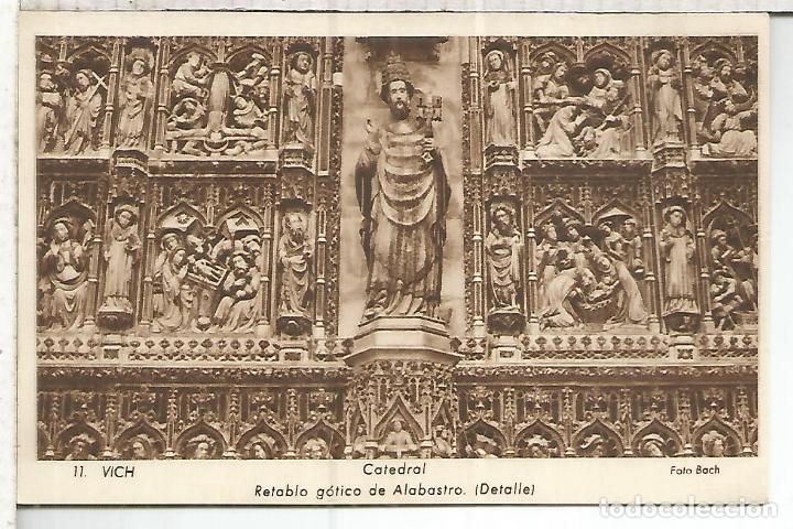 Postales: BARCELONA VIC RETABLO ESCRITA - Foto 1