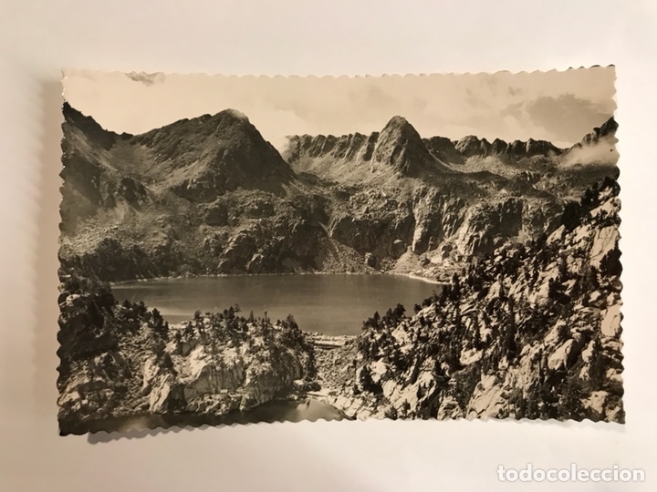 Postales: REGI&Oacute;N DE ESPOT - SAN NICOLAU (Lerida) Postal No.15 Lago Negro (h.1950?)