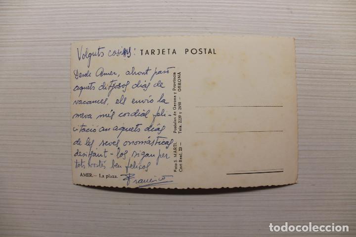 Postales: POSTAL AMER, GIRONA, LA PLAZA - Foto 2