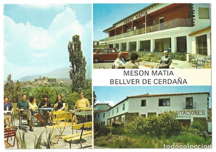 Postales: BELLVER DE CERDA&Ntilde;A.- MES&Oacute;N MATIA, TERRAZA Y PARKING. L&Eacute;RIDA- SIN CIRCULAR