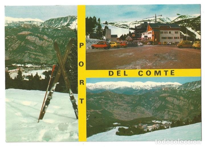 Postales: PORT DEL COMTE.- N&ordm; 1, ESTACI&Oacute; D'EQUI. VISTA PARCIAL I HOTEL. L&Eacute;RIDA- SIN CIRCULAR