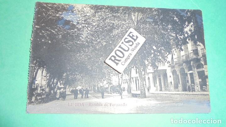 Postkarten: LERIDA - RAMBLA FERNANDO , FRANCISCO CASES - PAPELERIA - 14X9 CM.