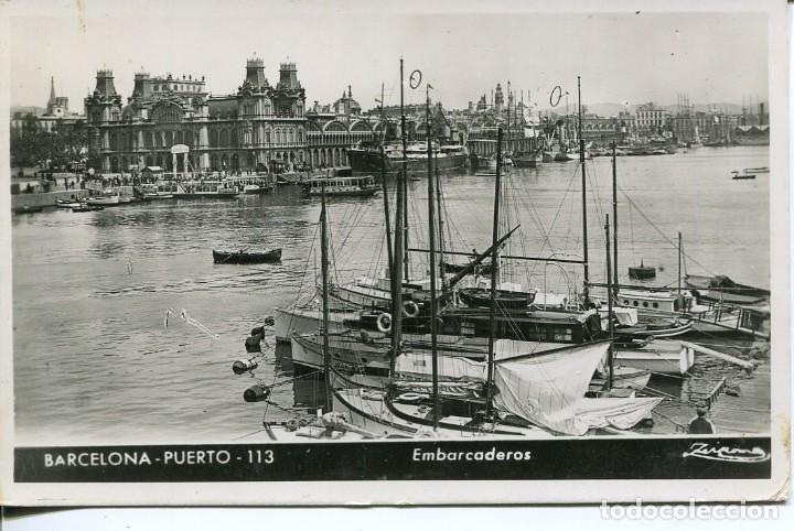 Postales: BARCELONA--EMBARCADEROS-GOLONDRINAS-PUERTO-ZERKOWITZ