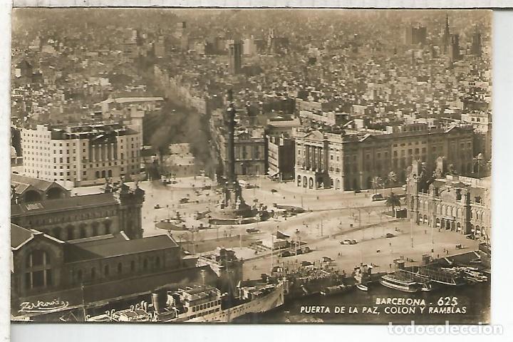Postales: BARCELONA PUERTA DE LA PAZ ESCRITA - Foto 1