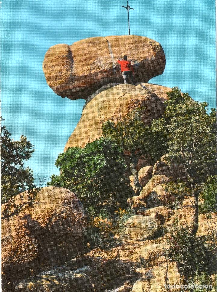 Cartes Postales: COSTA BRAVA  ALREDEDORES DE SAN FELIU DE GUIXOLS .PEDRALTA  . LA MAYOR PIEDRA  BASCULANTE DE EUROPA