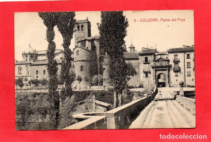 Postales: solsona. 5 portal del pont. thomas - Foto 1