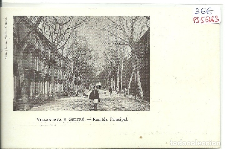 Postkarten: (PS-56163)POSTAL DE VILLANUEVA Y GELTRU-RAMBLA PRINCIPAL.A.MAURI
