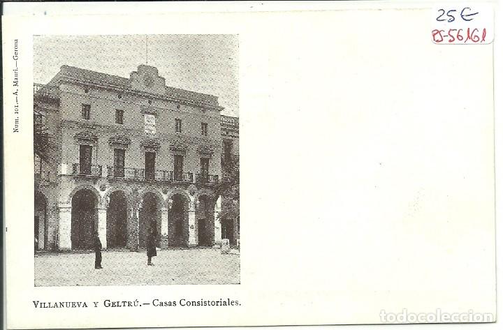 Postkarten: (PS-56161)POSTAL DE VILLANUEVA Y GELTRU-CASAS CONSISTORIALES.A.MAURI